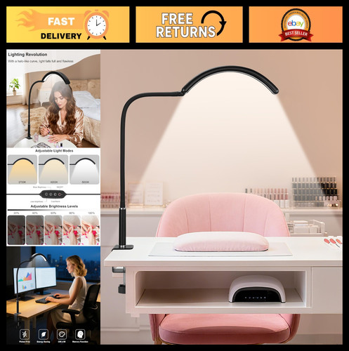 Lampada scrivania led mezza - lampada, da